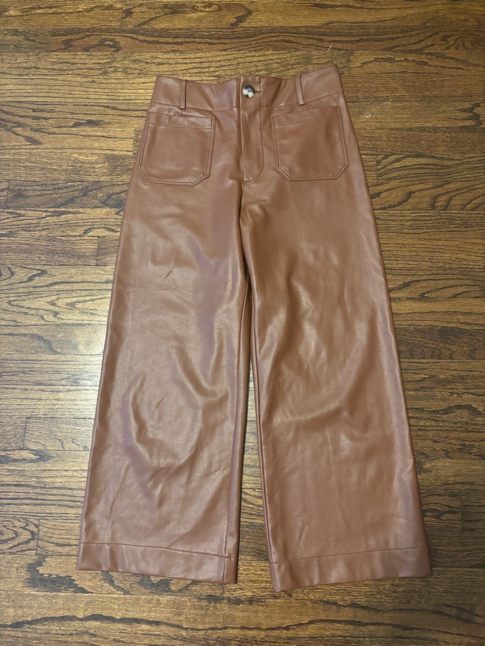 Anthropologie Maeve The Collette Sailor Wide Leg Pants 28 Brown Autumn